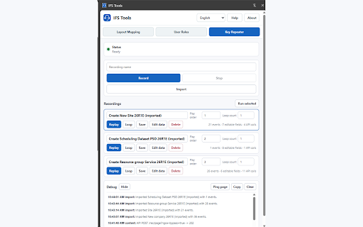 IFS Tools :: Unofficial IFS Cloud helper for layout mapping, permission checks, access diagnostics, and repeatable action replay.