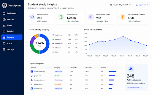 GuardSphere ChromeOS Agent :: GuardSphere managed Chromebook agent for school device governance, web safety, and policy enforcement.