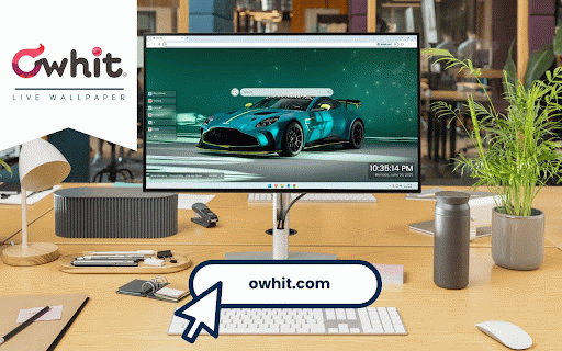 Aston Martin Vantage GT4 Live Wallpaper :: Stunning turquoise Aston Martin Vantage GT4 with yellow accents against starry teal backdrop.