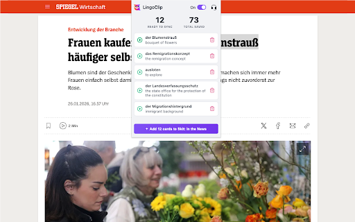 LingoClip :: Capture new words as you read and sync to LingoWise.