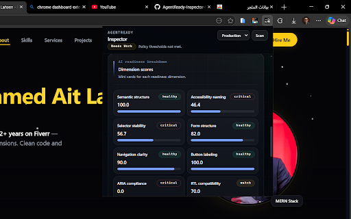 AgentReady Inspector :: AI-Web compatibility analyzer for agent operability