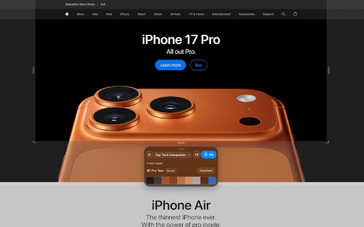 Font of Web - AI Powered Design Inspiration & Clipper :: 🔍 See Inside Any Website
Fonts revealed instantly — Identify typefaces and download them in one click
Color palettes extracted —…
