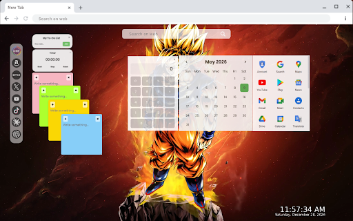 Super Saiyan Goku Dragon Ball Live Wallpaper :: Experience the thrilling Super Saiyan Goku in vibrant HD as your new tab live wallpaper, bringing the action to your browser.