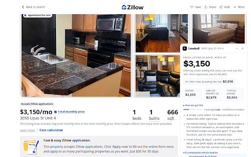 Lowball :: Rent estimates and suggested offers on Zillow rental listings. Not affiliated with Zillow.