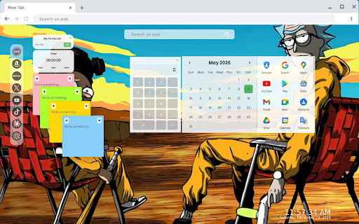 Rick And Morty Breaking Bad Live Wallpaper :: Rick And Morty Breaking Bad Live Wallpaper - Live HD video wallpaper for your Chrome new tab.