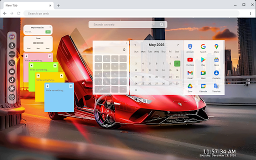 Red Lamborghini Live Wallpaper New Tab :: Red Lamborghini Live Wallpaper New Tab - Live HD video wallpaper for your Chrome new tab.