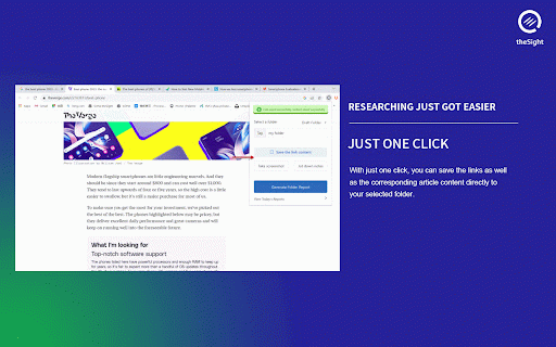 theSight :: Revolutionize your online content management with our new feature: Chat with your saved content using the incredible capabilities…