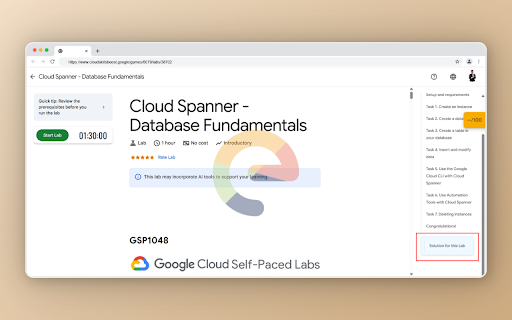 Google Cloud Skills Boost - Helper :: A browser extension designed to optimize your learning experience on Google Cloud Skills Boost.