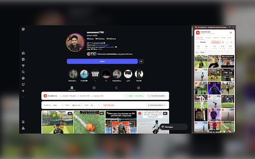 GrowthLens - Instagram Growth Analytics :: Sort, analyze & download Instagram and TikTok content with professional analytics, AI viral scoring, and deep profile comparison.