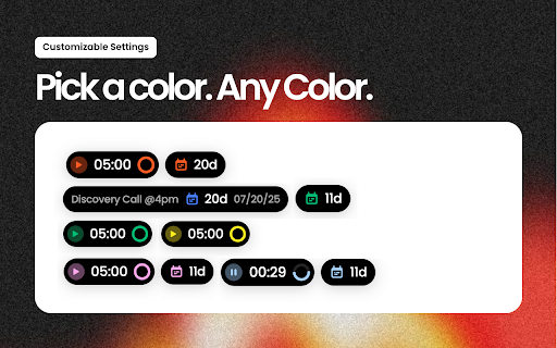 TimeDay - Focus Pomodoro Timer and Countdown :: TimeDay is a simple Chrome Extension that helps you stay focused with a visual timer and countdown.