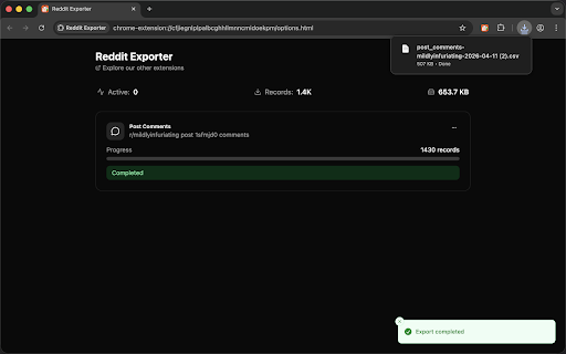 Reddit Exporter :: Export your Reddit saved posts, upvoted posts, comments and more