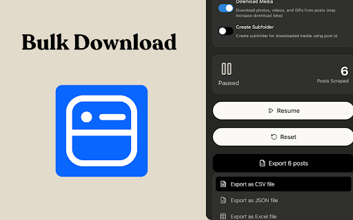Post Scraper :: Facebook Post Scraper – Export Facebook Posts to CSV, Excel & JSON, Download Photos and Videos