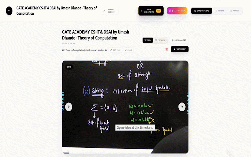 Slatify - YouTube Notes & Screenshot Note Taking :: Take timestamped YouTube lecture notes with screenshots, drawings, and PDF export.