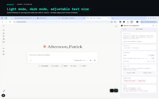 NoteKit by SnapShotz :: A persistent notepad and objectives checklist at the browser level. Stays open across every tab. Local, no account.