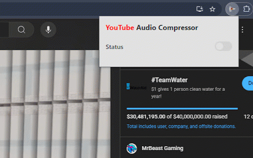 Audio Compressor for YouTube :: Balances audio volume for a consistent listening experience. Compresses quiet and loud sounds to prevent sudden volume spikes.
