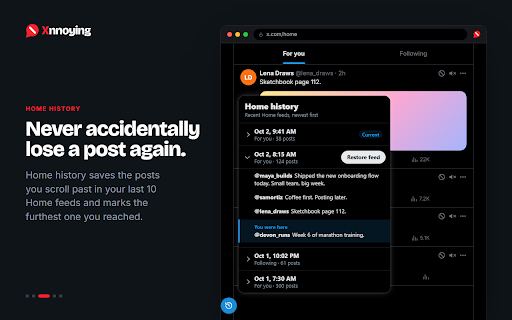 Xnnoying: One-Click Block & Mute on X/Twitter :: Make X/Twitter less annoying. Block and mute in one click. Restore previous Timeline states.