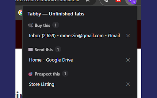 Tabby :: Asks if you still need a tab you've abandoned, and reminds you about forgotten tabs across all your windows.