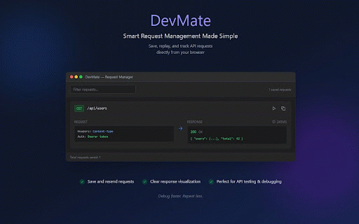 DevMate AI :: AI-powered developer toolkit - Local storage viewer, credential manager, code keeper, API pinger, and more.
