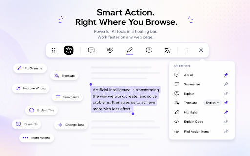 QuenDraft AI: Your AI Companion Everywhere You Browse :: Your AI companion for any site — reply emails, fix grammar, rewrite, chat with pages, summarize, translate & more.