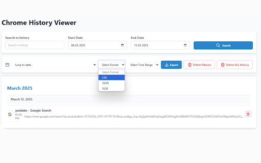 View Chrome History :: See your View Chrome History and export it in a readable format as a CSV, JSON file or XLSX file.