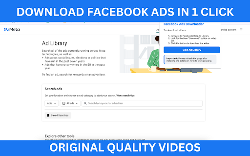Facebook Ads Downloader :: Download Ads Videos From Facebook/Meta Ad Library