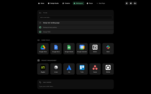 Start Page HQ :: Replace your new tab with a customizable dashboard — 50+ widgets for feeds, productivity, dev tools, and AI