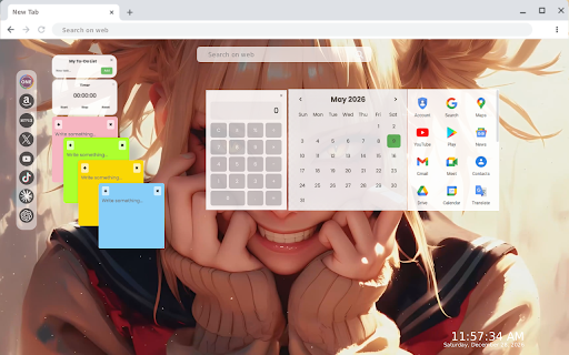 Himiko Toga My Hero Academia Live Wallpaper :: Experience the chaos of Himiko Toga from My Hero Academia with this mesmerizing HD live video wallpaper for your new tab.
