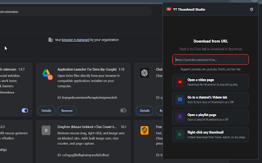 YT Thumbnail Studio :: Download YouTube thumbnails in Max HD. Supports Shorts, playlists, channels with bulk download and format conversion.