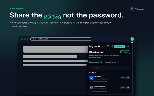 Fidexpass Vault :: Secure, end-to-end encrypted password and secrets manager.