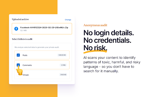 My-Rep: Social Reputation & Content Audit :: Audit your social reputation and digital footprint. AI-powered social cleanup with no credentials required.
