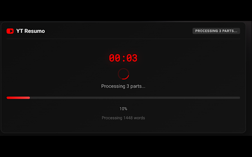 YouTube Video Summarizer - YT Resumo :: Instantly summarize any YouTube video with AI. Key points, timestamps & TL;DR from transcripts. Runs 100% locally & private.