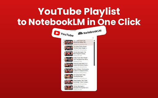 yt to notebooklm :: Seamlessly connect YouTube to NotebookLM. Instantly import video details and full playlists for AI-powered research and note-taking.