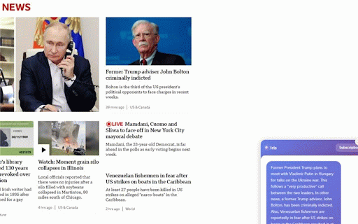 Iris :: Get quick answers and insights about any page you’re viewing.