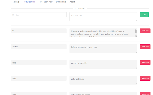 FluentTyper: Autocomplete and Spell Checker :: Type less, do more. Get smart autocomplete, spell check, and text expansion to boost your productivity on any website.