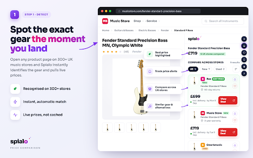 Spialo: Music Gear Price Comparison :: Compare music gear prices across retailers as you browse.