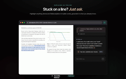Constella: AI Paper & Research Assistant :: AI sidebar for reading papers, articles & PDFs. Clip highlights, chat with your research, and recall saved notes, all in one place.