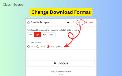 Clutch Scraper :: Easily pull Clutch.co company data and save it to CSV, JSON, or Excel.