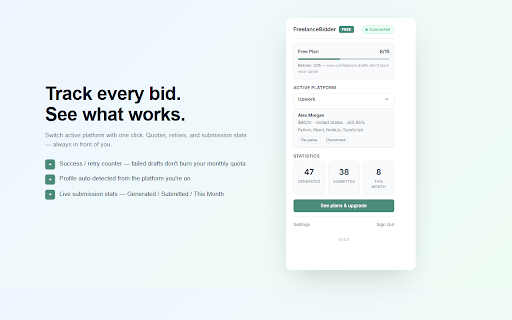 FreelanceBidder :: AI-powered bid generator for freelance platforms