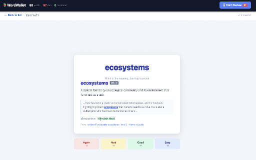 WordWallet :: Highlight words while reading to capture meanings, pronunciation, and translations.