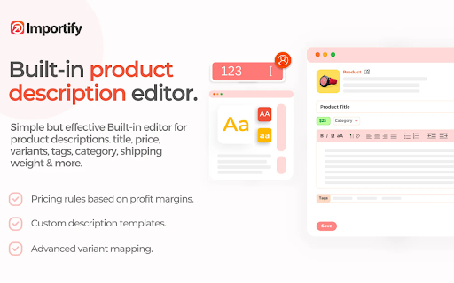 Importify - Product Importer :: Importify is a paid dropshipping app that lets you import products into your Shopify, Wix, WooCommerce, and jumpseller stores with…