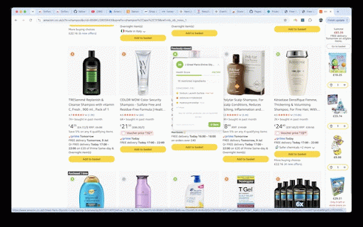 Fixer Upper :: Instant health ratings on grocery and beauty products while you shop