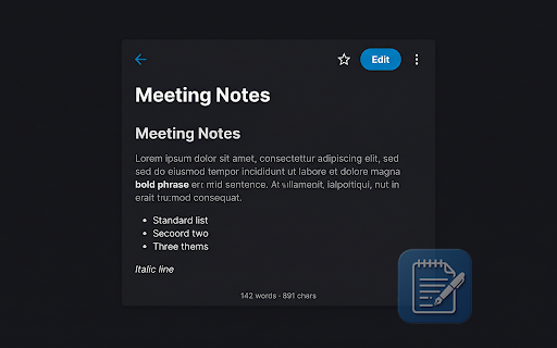 Notes for Nextcloud :: Fast, private access to your Nextcloud Notes — offline support, markdown, search, and favorites.
