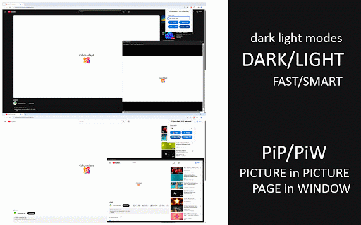 ColorAdapt :: Visual Сomfort & Сinematic Сolors. HDR, Dark/Light, PiP/PiW, Movie Stock, Gaming, LUTs, Accessibility modes.