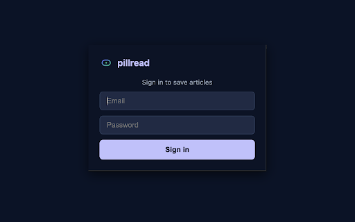 pillread :: Save articles to pillread — your AI-powered reading digest.
