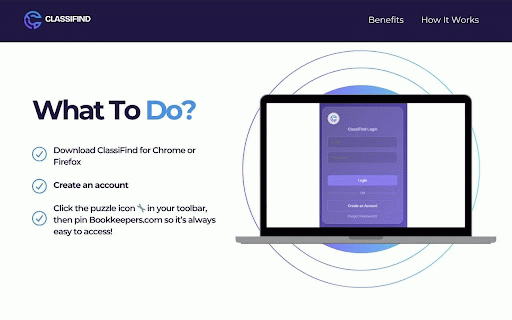 ClassiFind by bookkeepers.com :: Never leave your bookkeeping software again. Instantly categorize confusing charges with one click.
