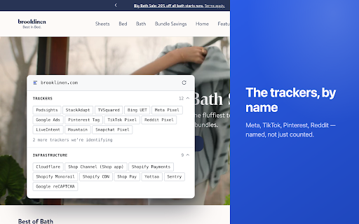 Shopify Theme Detector & Apps - Stackpeek :: Shopify theme detector and app detector in one: any store's theme, apps and trackers. Export to CSV, never records your browsing.