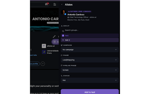Alisios :: Alisios CRM Extension