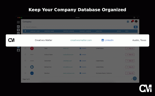 CM Hub Chrome Extension :: The CM Hub extension allows users to export LinkedIn Company & Profile data directly into CM Hub.