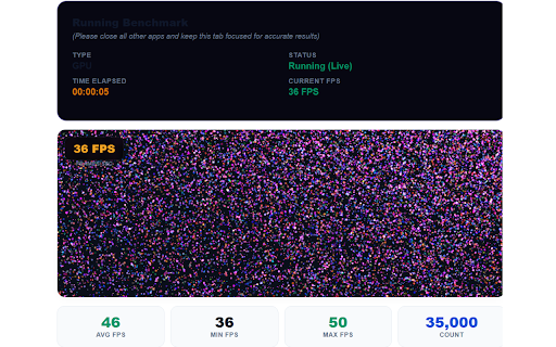 GPU Benchmark & Stress Test :: Test your GPU performance with real-time WebGL rendering and benchmarking, all inside your browser.
