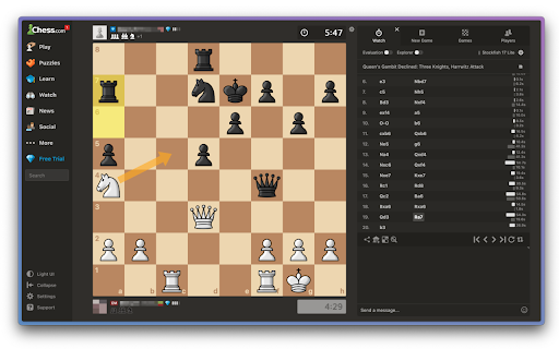 Chess Utils :: Chess.com utilities like a lichess game review button, shortcuts to copy the game or position and highlighting the selected piece